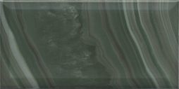 Настенная плитка Kerama Marazzi 19077 Сеттиньяно 9,9x20 зеленая грань глянцевая под оникс