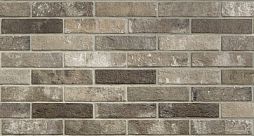 Керамогранит Rondine J85879 London Brown Brick 25x6 коричневый глазурованный под кирпич / мозаику