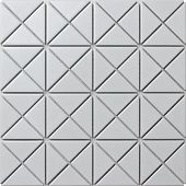 Мозаика Star Mosaic TR2-MW / С0003188 Albion White 25.9x25.9 белая матовая геометрия, чип 40x60 мм треугольный
