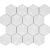 Мозаика Imagine!lab KKV60-1R 26.1x30.1 белая рельефная / глянцевая с орнаментом