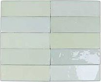 Настенная плитка DNA TILES 122105 Safi Mint 5.2x16 зеленая глянцевая под камень