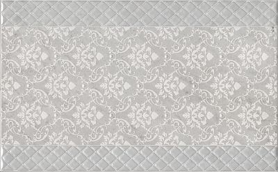 Декор Kerama Marazzi AZ\A053\6424 Мотиво 40х25 светло-серый глянцевый лаппатированный под мрамор / орнамент / флористику