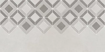 Декор Azori 509661101 STARCK TESSERA 20.1x40.5 серый матовый с орнаментом