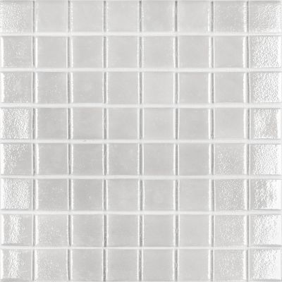 Мозаика Vidrepur С0004171 Shell № 563 White (на сетке) 31.7x31.7 белая глазурованная глянцевая перламутр, чип 38x38 квадратный