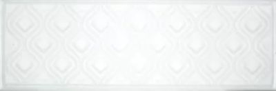 Настенная плитка Fabresa Aria Santorini White 10x30 белая глянцевая