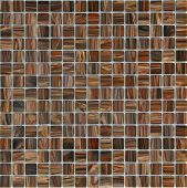 Мозаика Orro mosaic SABLE WOOD 32.7x32.7 коричневая глянцевая, чип 20x20 квадратный