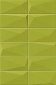 Настенная плитка Mainzu 78795748 DIAMOND Y-GREEN 10х20 зеленая глянцевая 3d узор