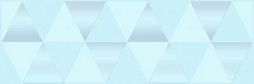Декоративная плитка Laparet 17-03-61-463-0 Sigma 60x20 голубой глазурованная глянцевая / неполированная геометрия