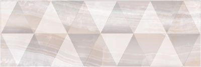 Декоративная плитка Laparet 17-03-11-1186-0 х9999132672 Diadema 60x20 бежевая глазурованная глянцевая / неполированная геометрия / под оникс