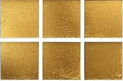 Мозаика Rose Mosaic GS01G Gold 32.7x32.7 золотая глянцевая под металл, чип 20x20 квадратный