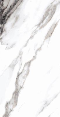 Керамогранит ITC ceramic Carrara 60x120 белый полированный под мрамор