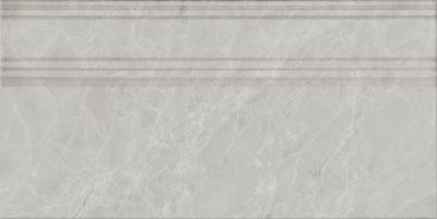 Плинтус Kerama Marazzi FME027R Риальто 20x40 серый глянцевый под мрамор / полосы