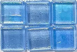 Мозаика Rose Mosaic SWJ17 Casablanca / Galaxy 31.8x31.8 синяя глянцевая перламутр, чип 10x10 квадратный