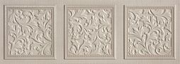 Декоративная плитка Peronda 5040726157 Palette Volute Warm/R 32x90 белая / серая матовая с орнаментом