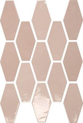 Настенная плитка APE Ceramica 07975-0002 Harlequin Pink 10x20 розовый глянцевая моноколор