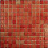 Moзаика Vidrepur С0002547 Antid. № 805 (на сетке) 31.7x31.7 красная противоскользящая моноколор, чип 25x25 квадратный