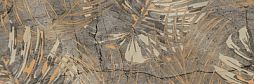 Декоративная плитка Eurotile Ceramica 805A Passion 89.5x29.5 бежевая / коричневая глянцевая флористика