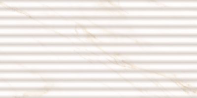 Керамическая плитка Axima 51998 Луизиана светлая 30x60 белая глянцевая / рельефная под мрамор / полосы