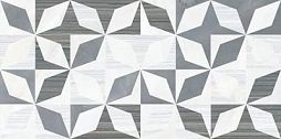 Декоративная плитка Vitra K947840LPR Serpeggiante 60x30 белая / серая лаппатированная с орнаментом