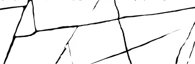 Настенная плитка New Trend WT11CHR00. Chicago White Rock 20x60 белая / черная глянцевая полосы