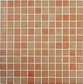 Мозаика Vidrepur С0001398 Colors 806 салмон дымчатая (на бумаге) 31.7х31.7 коричневая глянцевая / стекло под мозаику