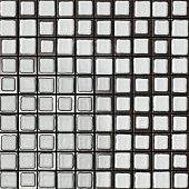 Мозаика Peronda 3710322332 D.Pure Mosaic/ 30x30 белая / серая матовая под металл