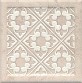 Декор Kerama Marazzi OP\B98\17022 Лонгория 15x15 бежевый матовый с орнаментом