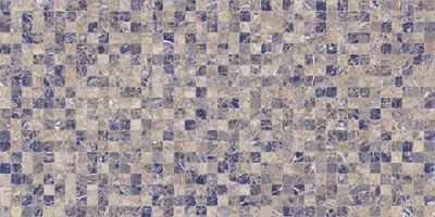 Настенная плитка Laparet 00-00-1-08-31-15-1369 х9999207999 Arte 40x20 коричневая / синий глазурованная глянцевая / неполированная под камень / под мозаику
