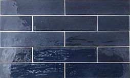 Керамогранит Equipe 26879 Tribeca 6х24,6 синий глазурованный глянцевый моноколор