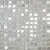 Мозаика Vidrepur С0002293 Aura White (на сетке) 31.7x31.7 белая глянцевая / рельефная перламутр, чип 25x25 квадратный