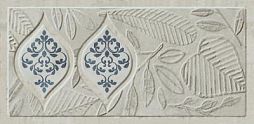 Декор Kerama Marazzi VT\A274\16000 Сиена 15x7.4 серый матовый с орнаментом