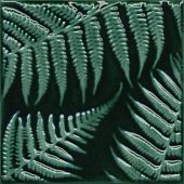 Декоративная плитка Kerama Marazzi SFD001 Сантана 3 15х15 зеленая глянцевая флористика