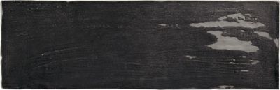 Настенная плитка Equipe 25849 La Riviera 6,5x20 черная глянцевая моноколор