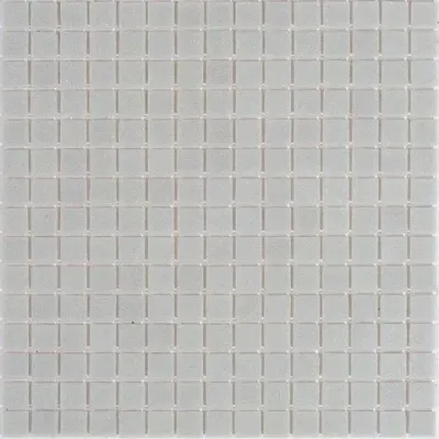 Мозаика Rose Mosaic A106(2) Quartz 32.7x32.7 серая глянцевая с искрящимся эффектом, чип 20x20 квадратный