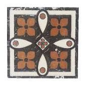 Напольная вставка Роскошная мозаика ВК 16 6x6 Бонито керамическая матовая/глянцевая