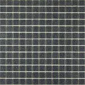 Мозаика Rose Mosaic A541(2+) Quartz 32.7x32.7 черная глянцевая с искрящимся эффектом, чип 20x20 квадратный