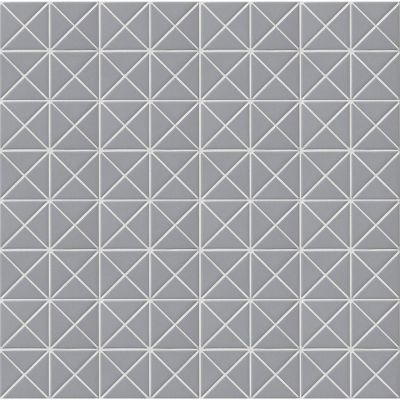 Мозаика Star Mosaic TR2-MG / С0003199 Albion Grey 25.9x25.9 серая матовая геометрия, чип 40x60 мм треугольный