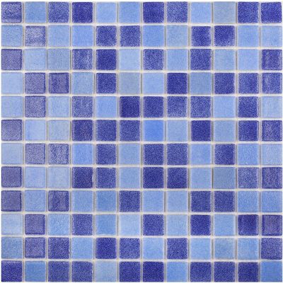 Мозаика Vidrepur С0001926 Mosaic Antid. № 110/508 (на сетке) 31.7х31.7 микс глянцевая / противоскользящая, чип 25x25 квадратный