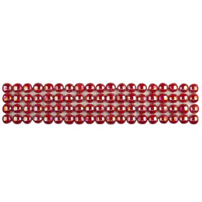 Мозаика Vidrepur С0001896 Pearl № 455 5х25 красная глянцевая моноколор, чип круглый
