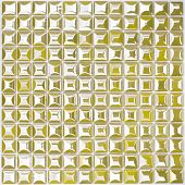 Мозаика Vidrepur С0002698 Edna Green (на сетке) 31.7x31.7 зеленая глянцевая / рельефная 3D узор, чип 25x25 квадратный