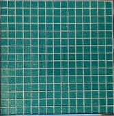 Мозаика Rose Mosaic F157 Shiny 32.7x32.7 бирюзовая глянцевая с искрящимся эффектом, чип 20x20 квадратный