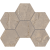 Мозаика ESTIMA Mosaic/BR02_NS/25x28,5/Hexagon Bernini Beige 25x28.5 бежевая неполированная под камень, чип гексагон