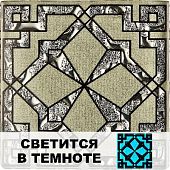 Напольная вставка Роскошная мозаика ВБ-LB 45 6.6x6.6 Кастор NEO платиновая стеклянная