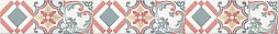 Бордюр Azori 585601003 ECLIPSE AURORA 6.2x50.5 бежевый глянцевый с орнаментом