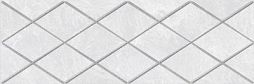 Декоративная плитка Laparet 17-05-01-1188-0 х9999132658 Alcor 60x20 белая глазурованная глянцевая / неполированная под мрамор