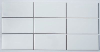 Настенная плитка NSmosaic FTH751A Ceramic плоская 7.5x15 белая глянцевая моноколор