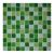 Мозаика Pixel mosaic PIX011 из стекла 30x30 зеленая глянцевая под камень / оттенки цвета, чип 25x25 мм квадратный