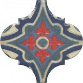 Декор Kerama Marazzi OS\A29\65000 Арабески Майолика 6.5x6.5 синий глянцевый с орнаментом