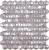 Мозаика Vidrepur Hex Diamond № 371D (на сетке) 30.7x31.7 розовая глянцевая 3D узор / перламутр, чип гексагон