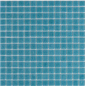 Мозаика ROSE MOSAIC A52 Matrix color 1 (размер чипа 10x10 мм) 31.8x31.8 бирюзовая глянцевая моноколор